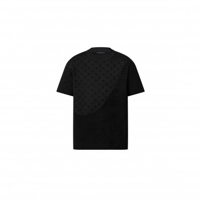LOUIS VUITTON GRAPHIC JACQUARD SHORT-SLEEVED CREWNECK 1AHCMV
